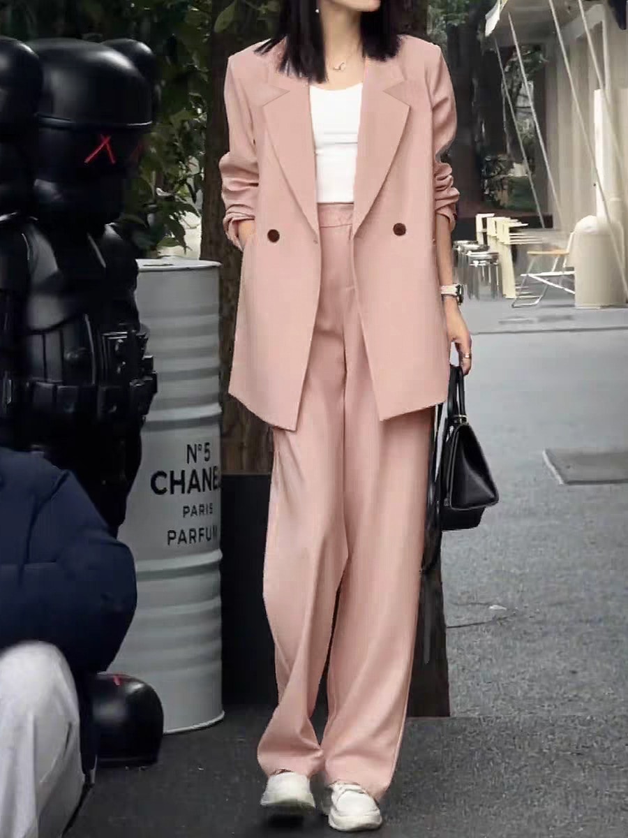 春 秋 スーツ スーツセットアップ 2点セット ワイドパンツ 卒業式 卒園式 入園式 入学式  大きいサイズ ビジネススーツ レディース オフィス 通勤ファッション