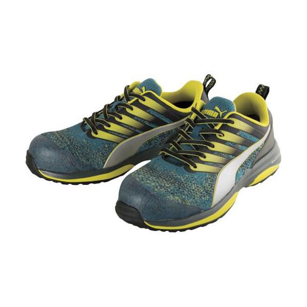 安全靴 プーマ 26.5cm チャージ ローカット グリーン 男女兼用 おしゃれ