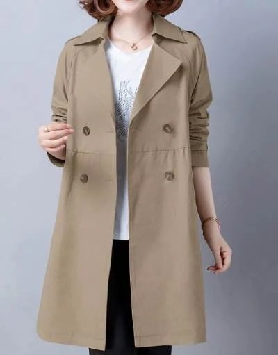 レディース コート アウター 上着 ウィンドブレーカー ミドル丈 長袖 襟付き ポケット