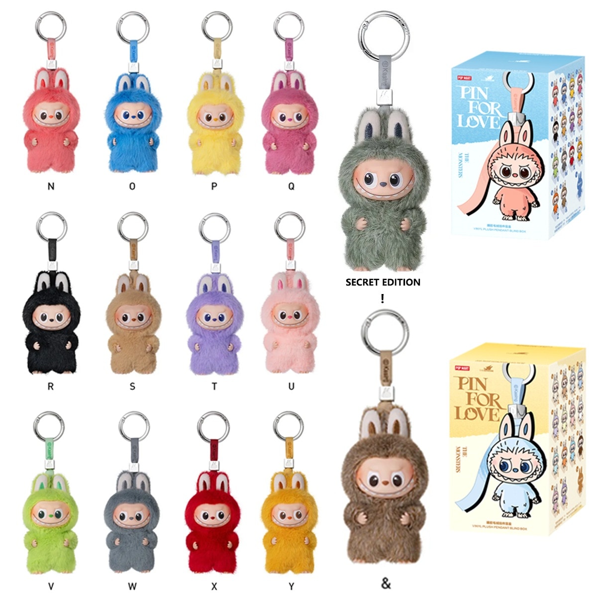 公式正規品POP MART ラブブ THE MONSTERS Pin for Love (A-Z) ぬいぐるみペンダント ガチャポン ブラインドボックス マカロンぬいぐるみフィギュア 6,707円