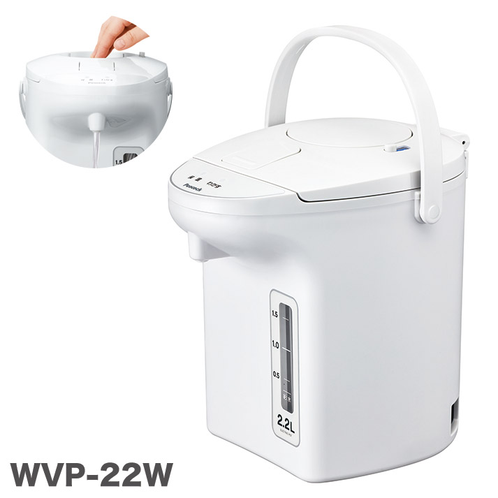 人気 ピーコック 電気保温エアーポット 3L ホワイト WVP-30 W 1台 fucoa.cl