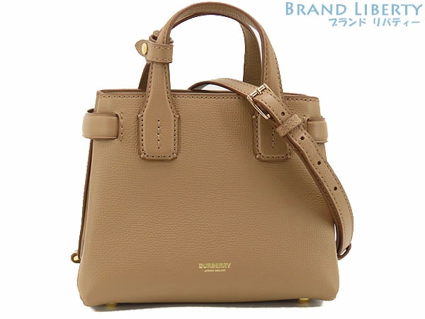 未使用バーバリーベビーバナーハウスチェック2WAYミニハンドバッグトートバッグショルダーバッグ8067051