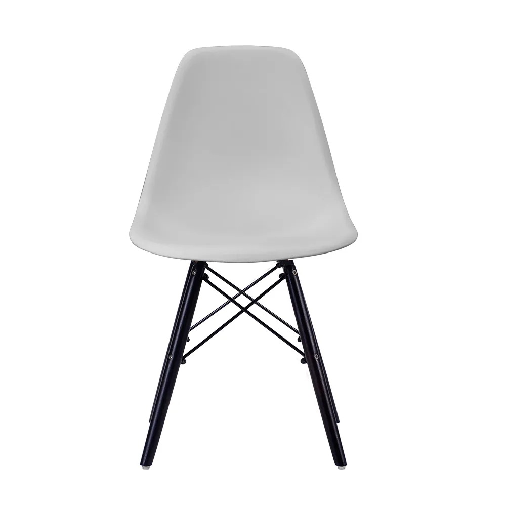 【4脚セット】【グレー座面＆ダークブラウン脚】イームズチェア リプロダクト ダイニングチェア ダイニングチェアー イームズチェア DSW eames イームズ チェアー DSW イームズ椅子 チェア