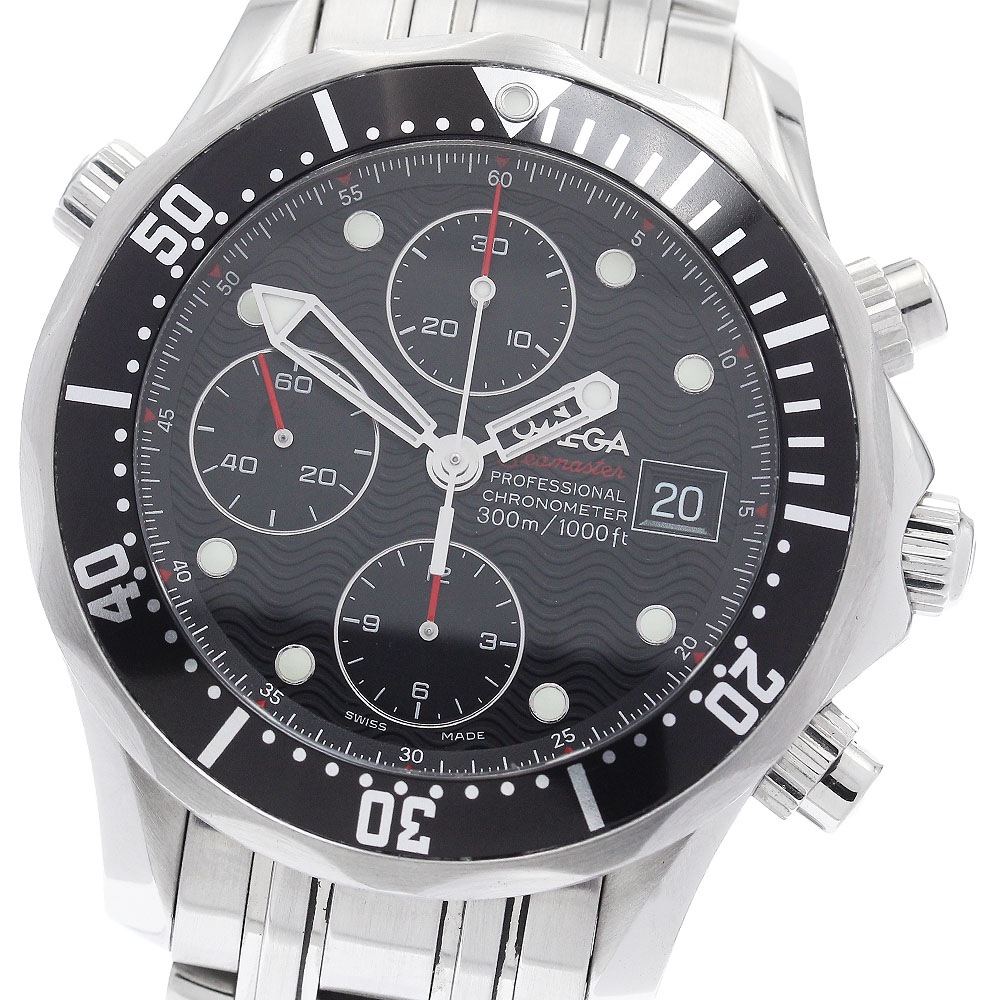 オメガ OMEGA 213.30.42.40.01.001 シーマスター プロダイバーズ 300M デイト クロノグラフ 自動巻き メンズ 良品 _894984【中古】