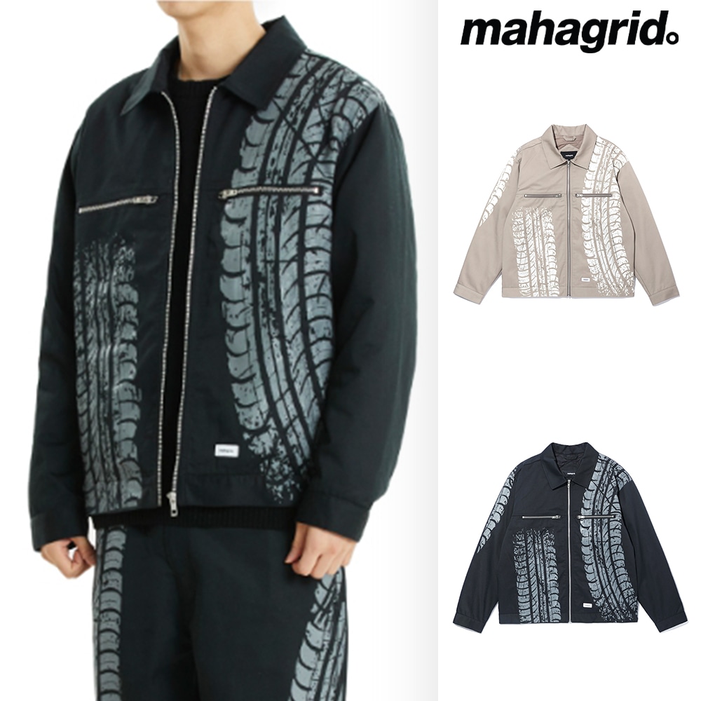 [mahagrid] TIRE TREAD WORK JACKET