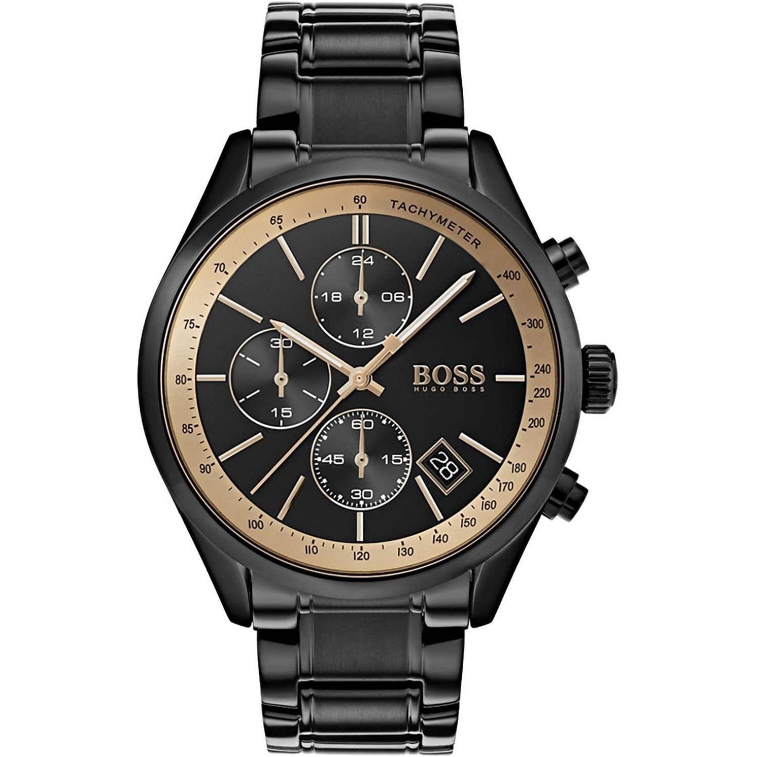 Hugo Boss 1513578 Grand Prix Black 44mm Stainless Steel Men s Watch