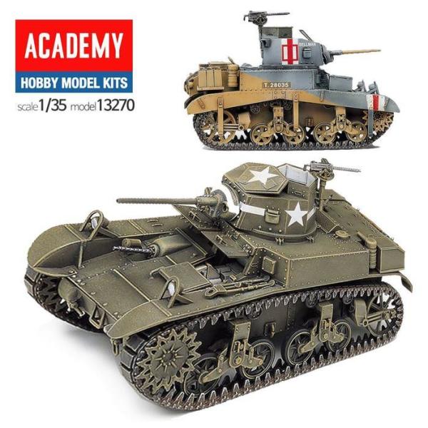 RG12QR10プラモデル270 米軍 M3 スチュアートハニー 軽戦車 タンク