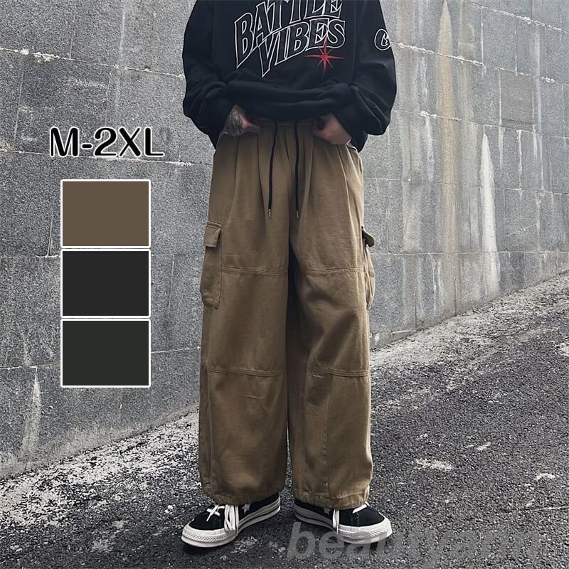 カーゴパンツ メンズ ゆったり ワークパンツ メンズ ミリタリーパンツ メンズ カーゴパンツ カーゴパンツ メンズ 太め カーゴパンツ 作業着 カジュアルパンツ アメカジ アウトドア パンツ メンズ