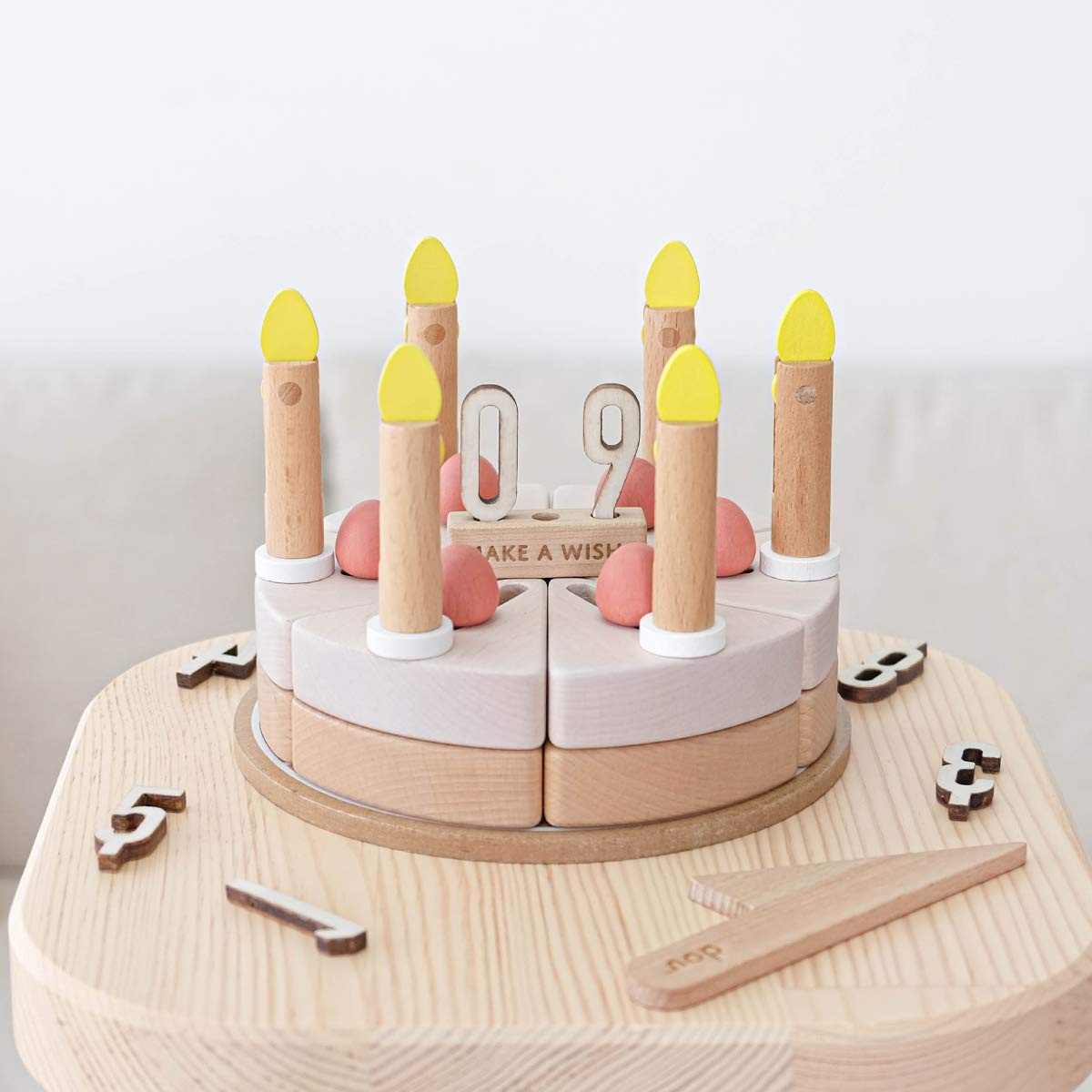 dou ドウ　 make a wish おままごとセット ケーキセット　木のおもちゃ　おままごと 出産祝い　ままごと用調理器具 知育玩具 子どもの誕生日プレゼント