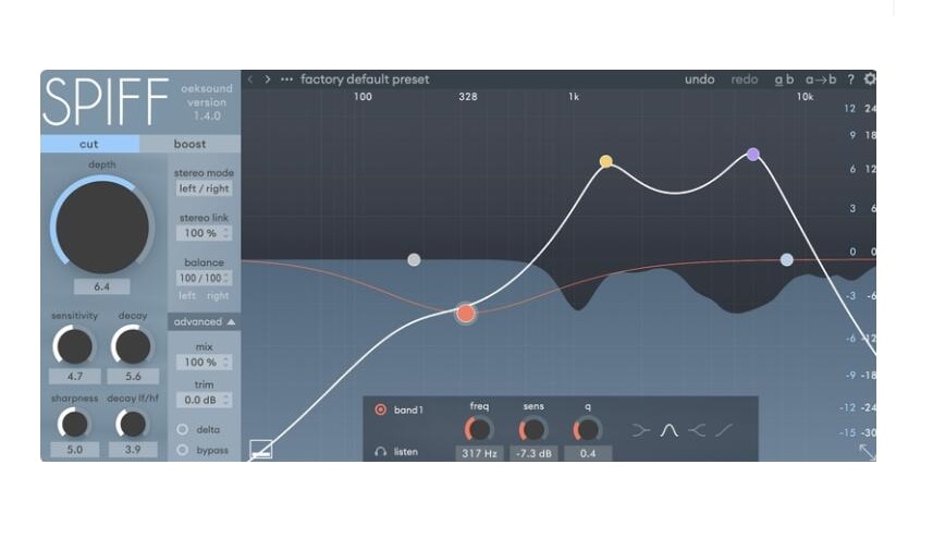 トランジェントコントローラープラグイン Oeksound Spiff 1.3.0 WIN