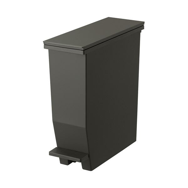 (まとめ) リス HOME&HOMEどこでも使えるペダルダストボックス 13L ダークグレー DS-980-115-5 1台 5セット