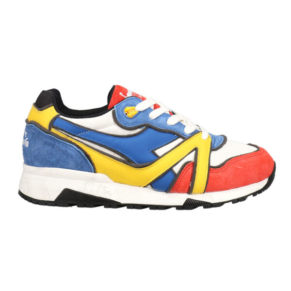 ディアドラN9000 Dessau Lace Up Mens Blue, Orange, Yellow Sneakers Casual Shoes 17