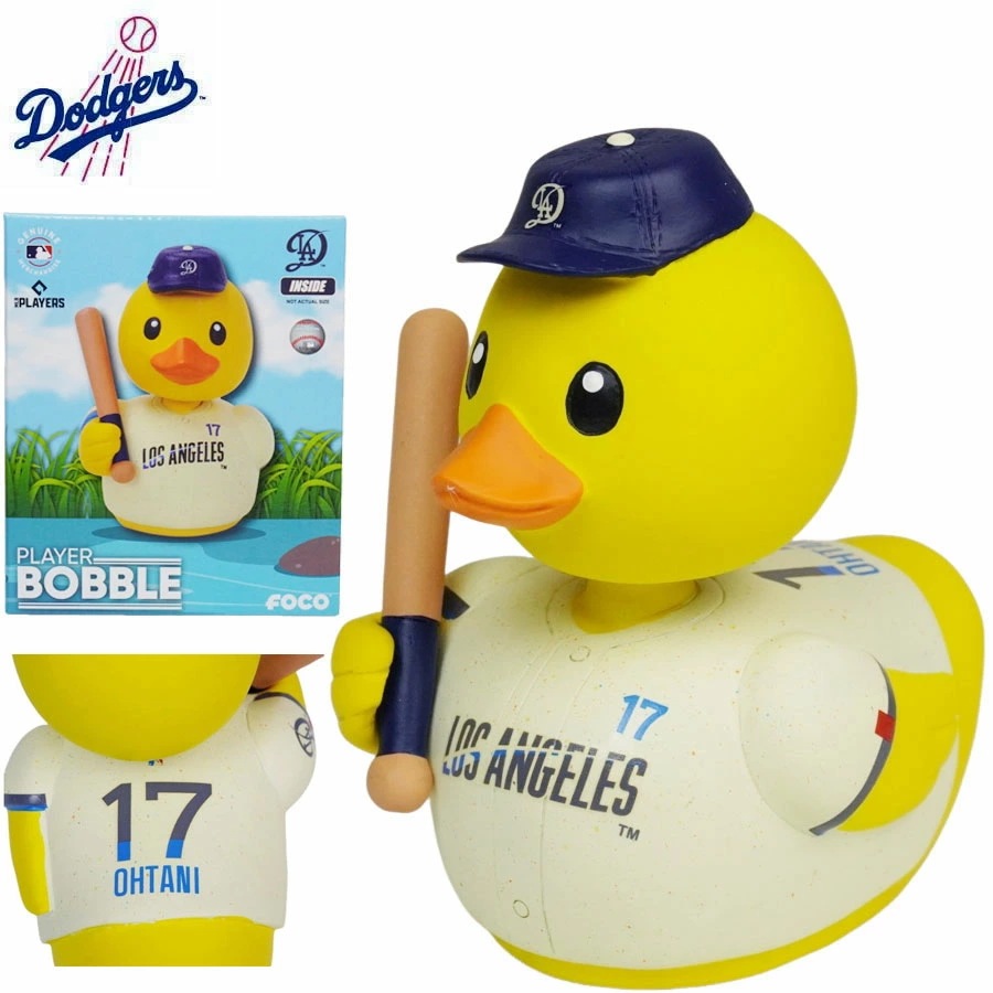 ロサンゼルスドジャース ボブルヘッド シリアルナンバー入りFOCO 4インチ ミニダック ボブルヘッド フィギュアMLB MINI DUCK 4INCH シティコネクト