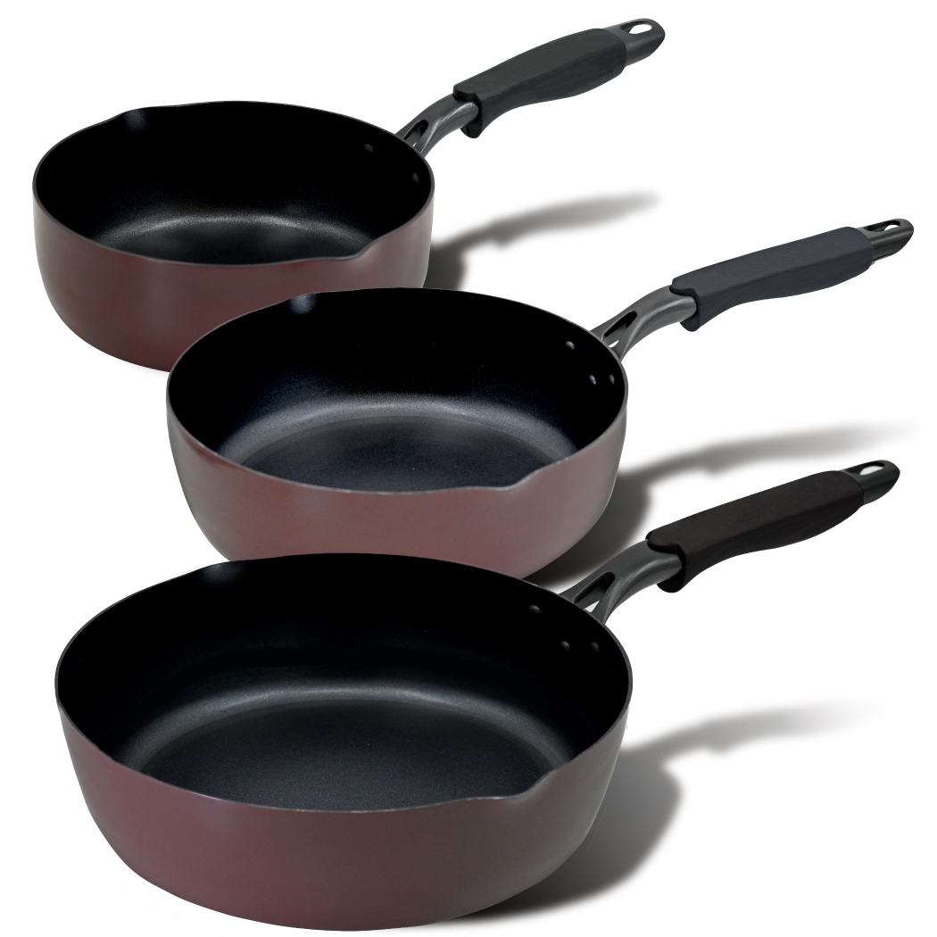 every U. ディープ・フライパン 注ぎ口付き 20cm×24cm×28cm 深型 フライパン ディープパン ふっ素樹脂加工 DAIKIN Silkware 耐摩耗性試験50万回クリア ガス火 I