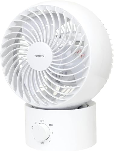 [山善] 洗える サーキュレーター 静音 18畳 (換気/空気循環) お手入れ簡単 左右 首振り 上下角度調節 風量3段階調節 ホワイト YAS-AFKW181(W)