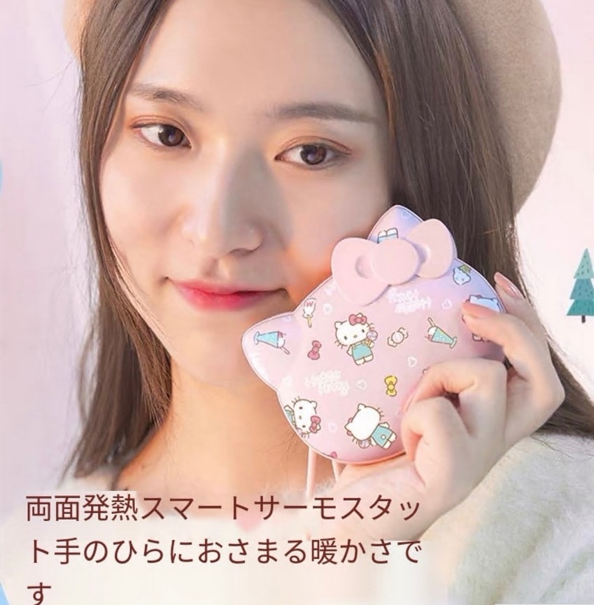 【新年プレゼント】サンリオ-in-1フィギュア ハローキティ 暖かいハンドヘルド充電 かわいいミニカワイイ 女の子へのギフト 10000mah USB充電式 湯たんぽ 暖手宝 ハンドウォーマー