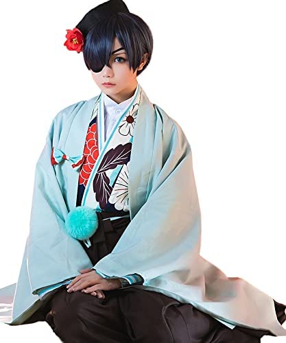 黒執事 シエル コスプレ ファントムハイヴ 幽喜茶屋 和服 着物 衣装 ハロウィン 8,028円