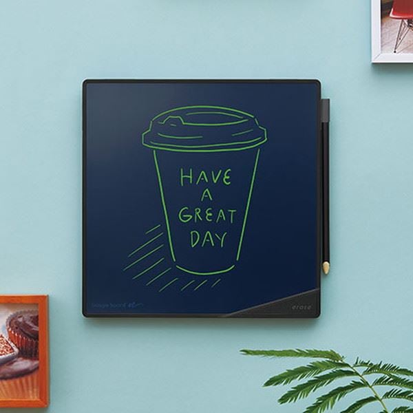 電子メモパッド 電子メモ帳 ブギ－ボ－ド 壁掛け マグネット付き 正方形 21x21cm