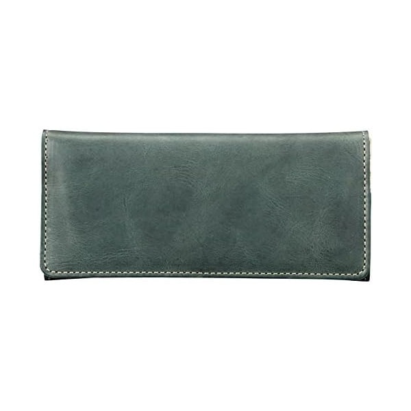 09703606 OJ-4524 made in underground osaka.japan ワックスヌメ革 長財布 グリーン