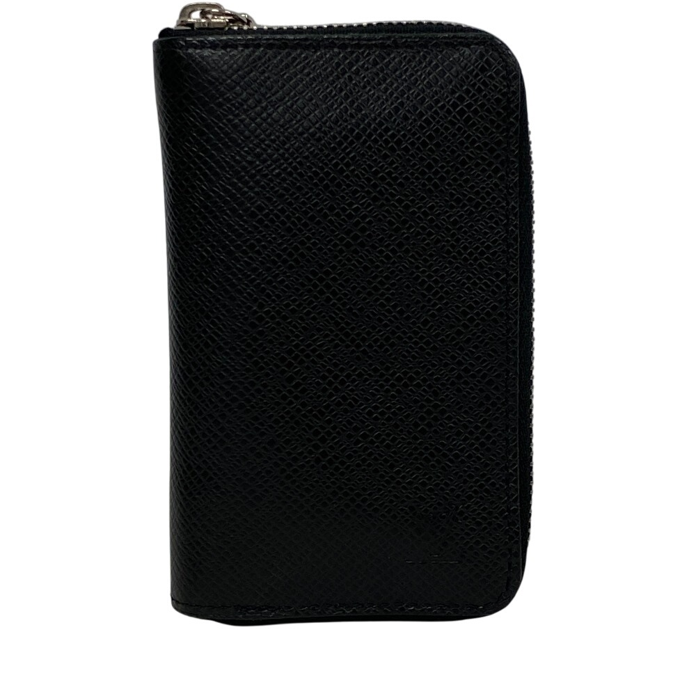 M32832 ジッピーコインパース ラウンドファスナー タイガ レザー コインケース ブラック メンズ ブランド