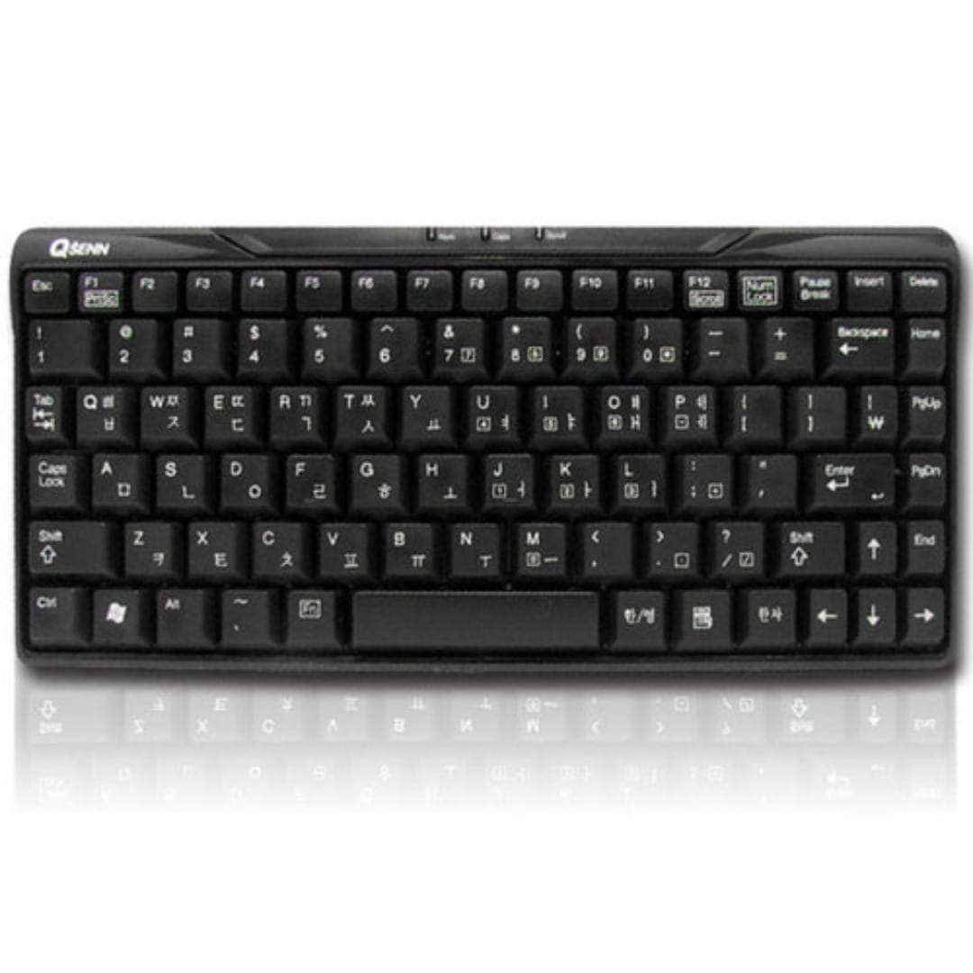 Qoo10] QSENN 韓国語 ミニ キーボード USB ブラッ