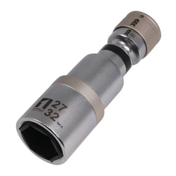 MUSTTOOL QCソケットインスラ首振6角 IM－4W2732IUN6K 先端工具 ドリルアクセサリ ソケットビット