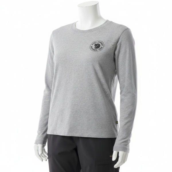 FJALLRAVEN 生産 女性 1960 ロゴ Tシャツ 長袖 86989020-999 Logo T-shirt LS W 827113