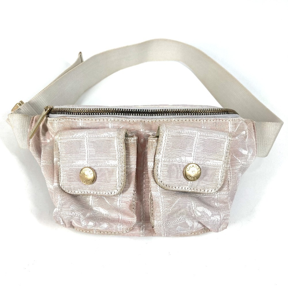 ボディバッグ ウエストポーチ ニュートラベルライン CC ココマーク カバン ウエストバッグ 斜め掛け ベルトバッグ ナイロン ピンク