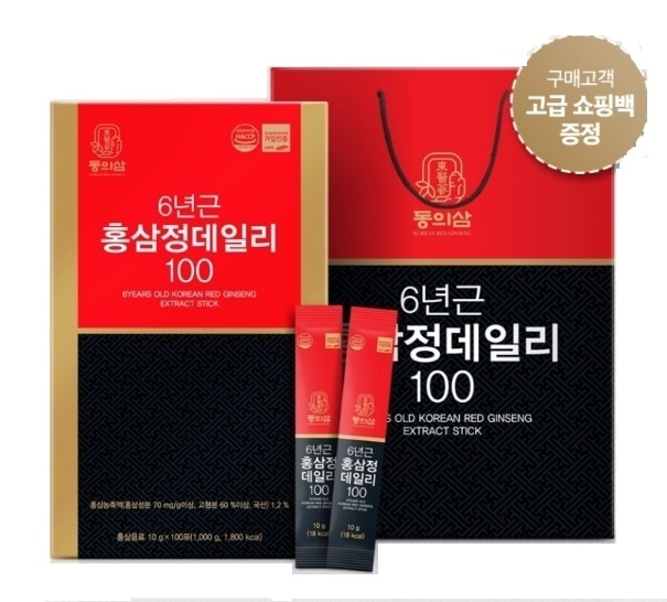韓国6年根紅参亭デイリー100 10g*100砲