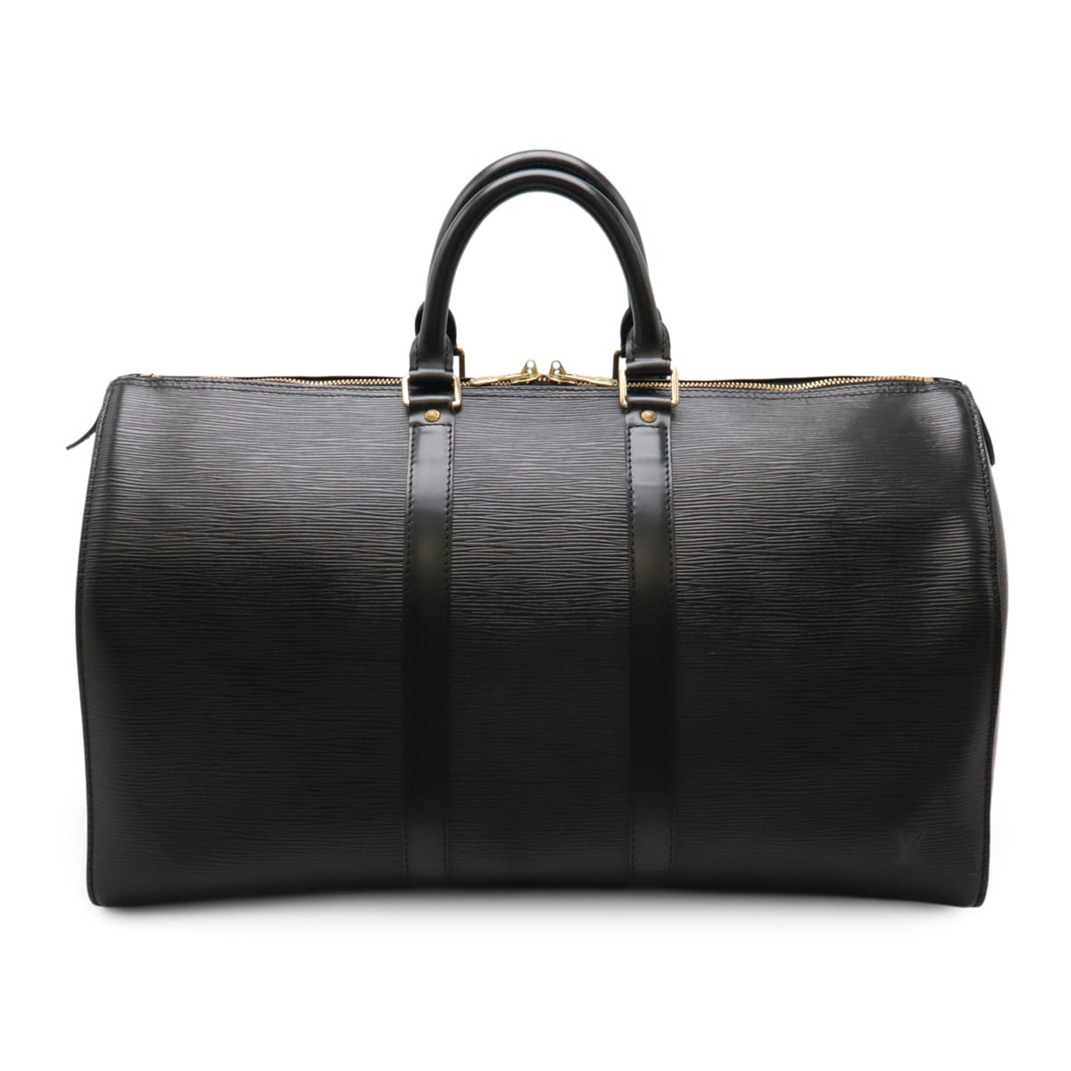 エピ キーポル45 ボストンバッグ 旅行カバン トラベルバッグ ノワール 黒 ブラック ゴールド金具 M5915