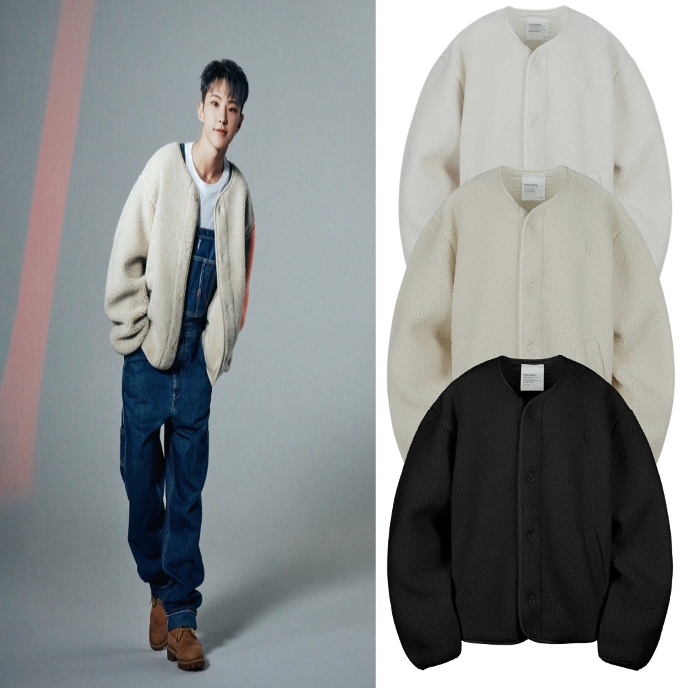 Seventeen 着用 CGP Heavy BoA Warm-Up Fleece Jacket Cardigan [公式正規品]