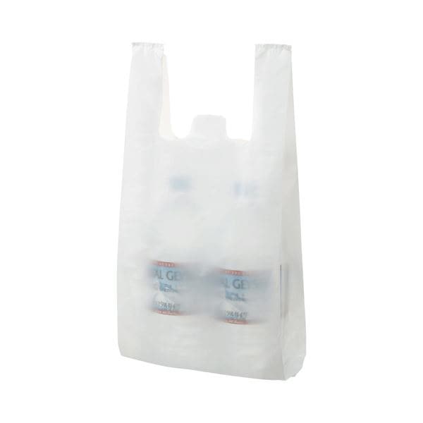 （まとめ） TANOSEE 乳白レジ袋 20号 ヨコ215タテ450マチ幅125mm 1パック（100枚） 30セット