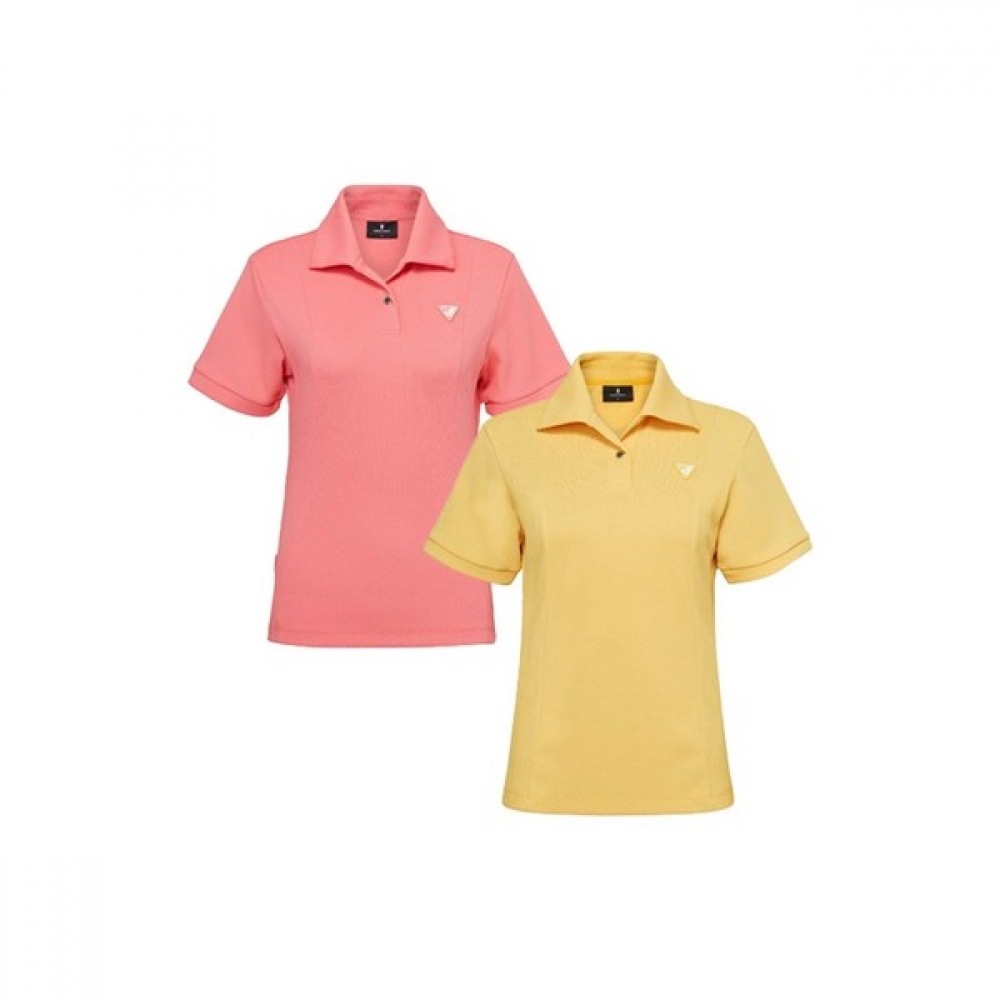 [ワイドアングル] CO エリデフォルメポロシャツ L_WWM25271