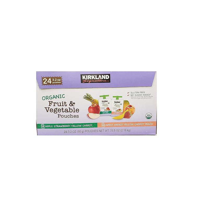 KIRKLAND(カークランド) シグネチャー オーガニック フルーツ&ベジタブル パウチ 24p