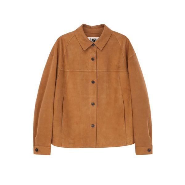 [26SS] キャメル メティス スエード ラムスキン シャツジャケット DLCO6A151CM