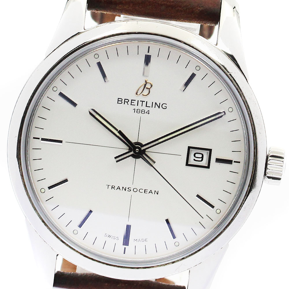 ブライトリング BREITLING A10360 トランスオーシャン デイト 自動巻き メンズ _885498【中古】