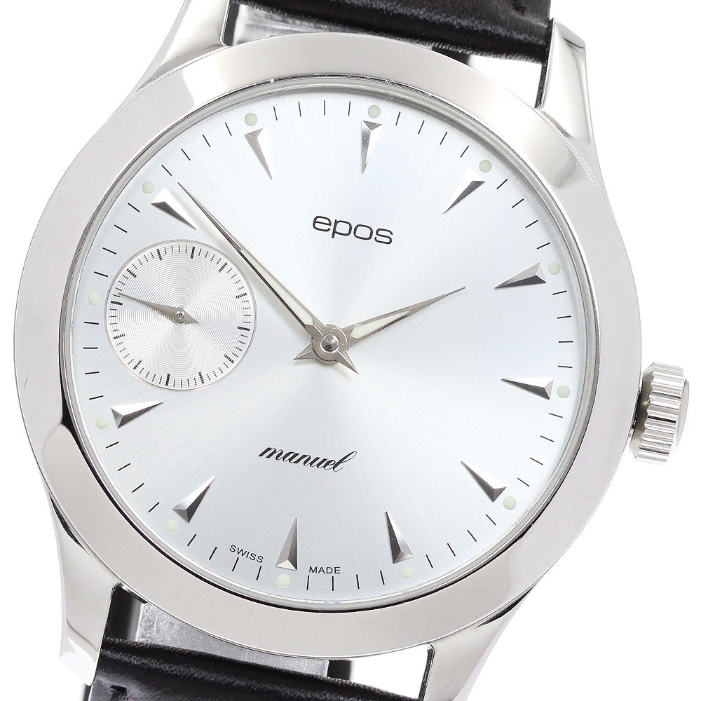 エポス EPOS 3366 スモールセコンド 手巻き メンズ _939889【中古】
