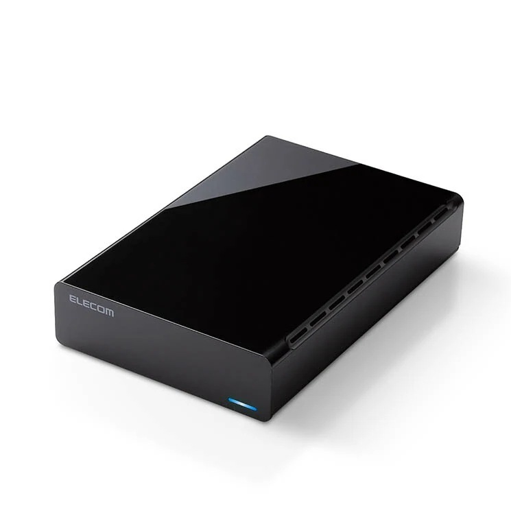 HDD 外付けハードディスク 4TB ファンレス静音設計 【 テレビ録画 4K Windows mac パソコン PS5 PS4 等対応 】 ラバーフット付 ブラック