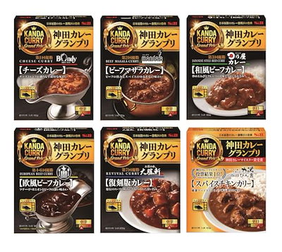 他サイト： S&B エスビー食品 神田カレーグランプリシリーズ 6種セット 時期によりセット内容に変更あり【Amazon.co.jp限定】の商品画像