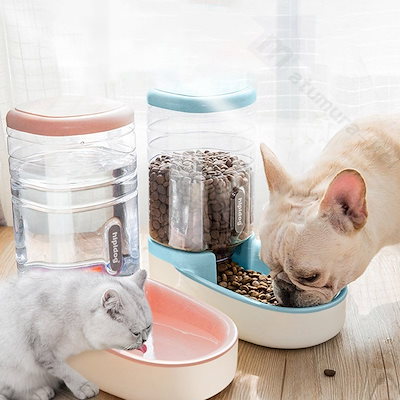 ペット給餌器 犬 ネコ 自動給餌器 新しく着き ペットボトル ワンピなど最旬ア！ ペットフィーダー 自動水飲み器 給 ペット 給水器