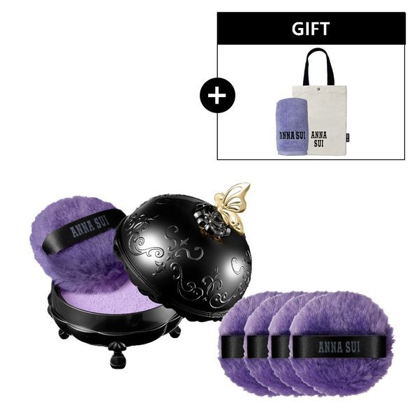 【ANNA SUI】 アンナスイ NEWカラー発売 ルースフェイスパウダーパフ 4個（+贈呈）