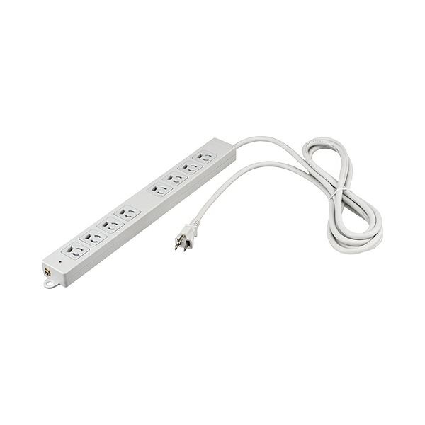 バッファロー3ピン式電源タップ 8個口 2重構造 雷サージ＆ランプ付 ライトグレー 5m BTKPLMJT3850LG 1個 7,429円
