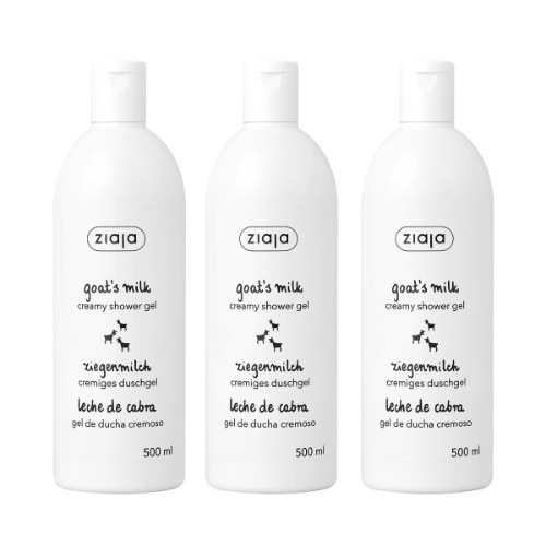 ジアザヤギ油ボディウォッシュ500ml x 3シャワーバス水分保湿しっとり柔らかいクレンジングボディケア