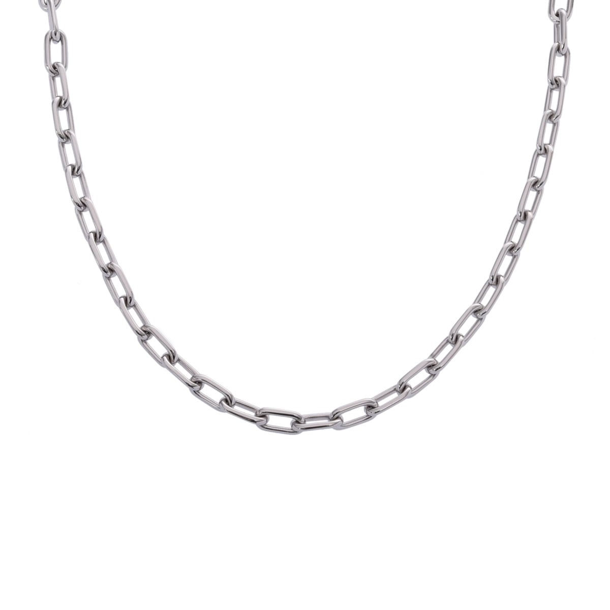 スパルタカス チェーン ユニセックス K18ホワイトゴールド ネックレス Aランク 中古 銀蔵