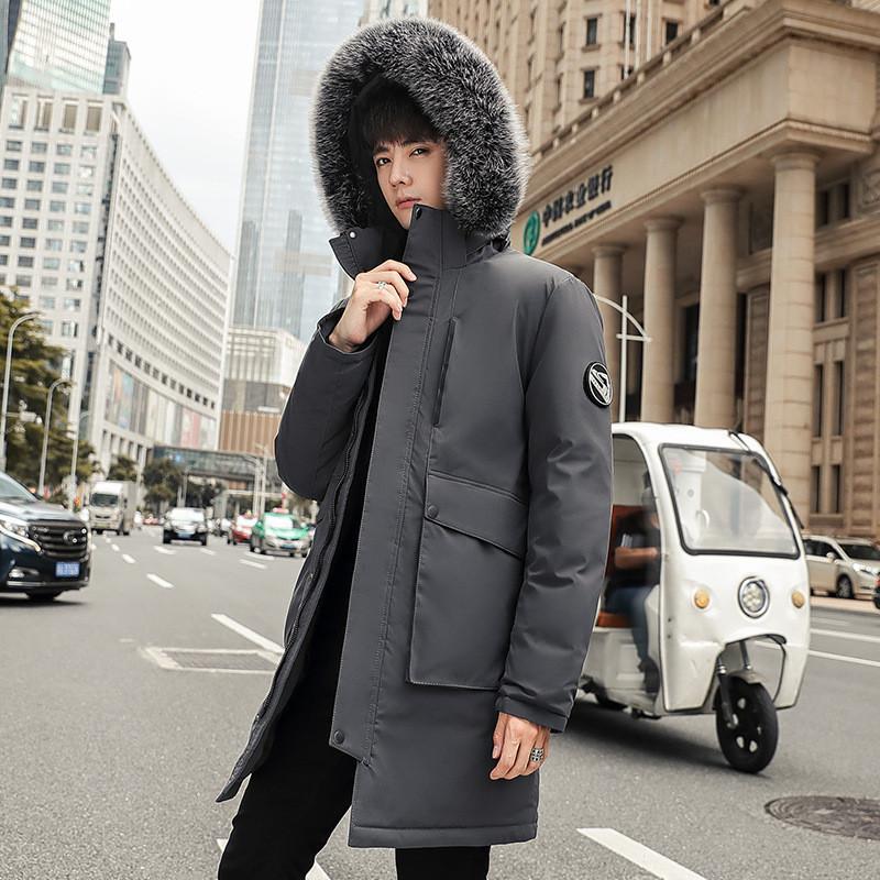 目玉商品 超人気 ダウンコート メンズ マウンテンパーカー アウター ジャケット ダウン入り ロング丈 フード付き アウトドア 暖かい カジュアル 保温 防風 防寒