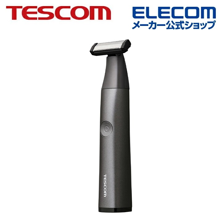 テスコム フェイスシェーバー ボディー＆フェイスグルーマー 美容小物 ブラック TT593A-K
