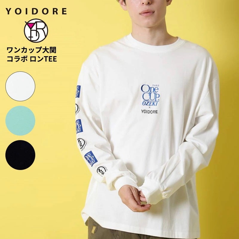 ヨイドレ メンズ 長袖Tシャツ レディース YOIDORE ワンカップ大関 コラボ ロンT トップス カットソー 816503