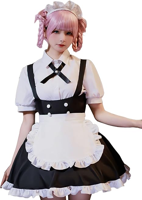 よふかしのうた 七草ナズナ コスプレ ハロウィン 衣装 半袖 ワンピース メイド服