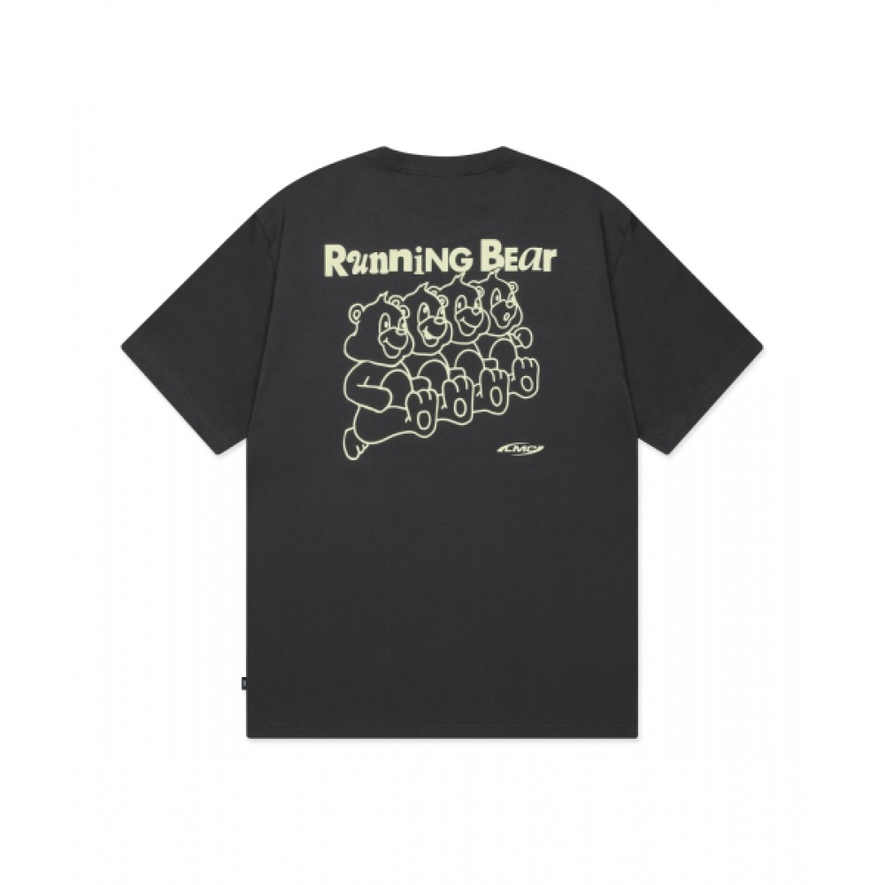 LMC ランニングベア T シャツチャコール