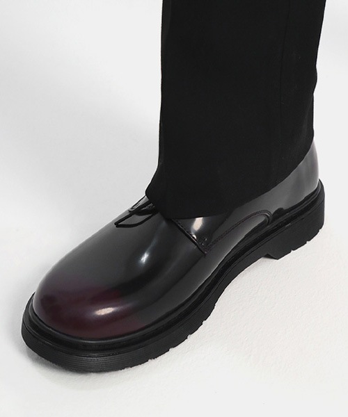 PASCOROZEN 26Paco JC1316 ヘッダーベーシックダービーシューズチェリーブラック 59.5